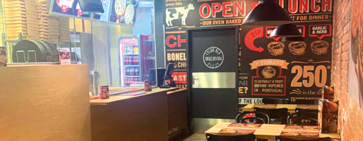 Strefa pizzera Pizzeria Domino’s w Gdańsku na ulicy Zielony Kamyk