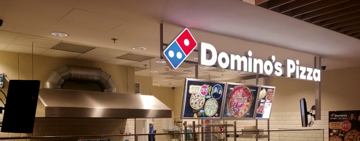 Sala Pizzeria Domino’s w Koszalinie przy Jana Pawła II