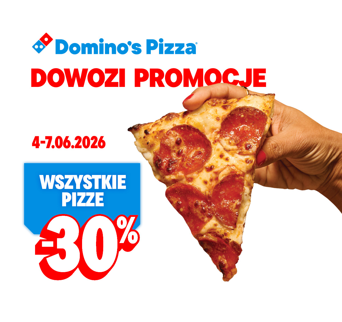Wszystkie pizze -30% - 04-07.06