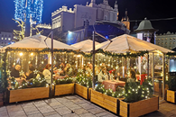 Ogrodek w pizzerii Domino's w Krakowie Rynek Główny 22